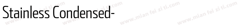 Stainless Condensed字体转换